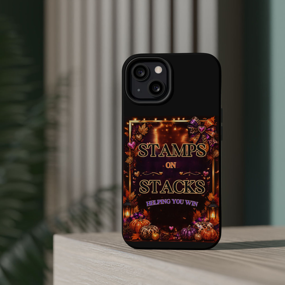 Stamps on Stacks Fall iPhone Case – Helping You Win