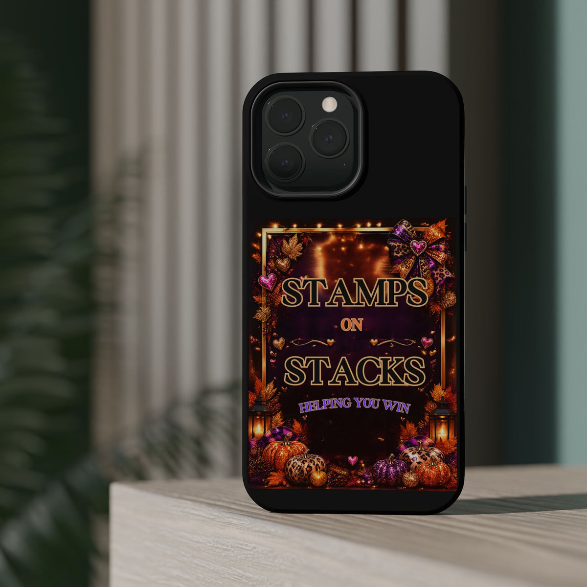 Stamps on Stacks Fall iPhone Case – Helping You Win
