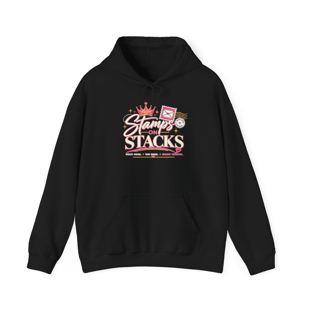 Stampin' On Stacks Hoodie – Cute Pink Sweatshirt