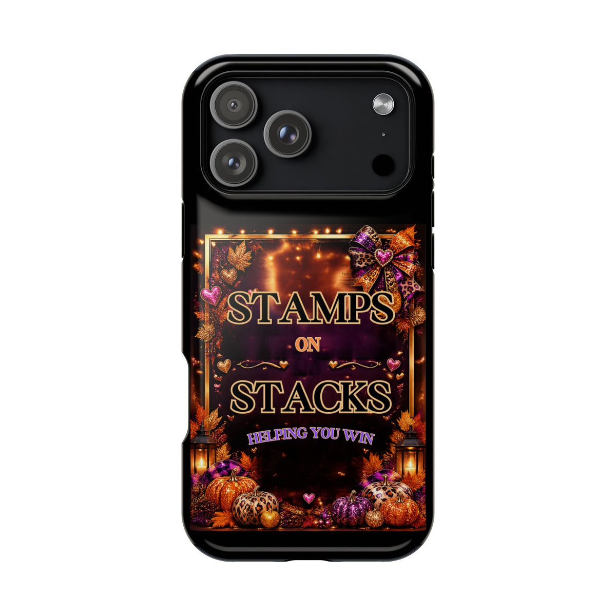 Stamps on Stacks Fall iPhone Case – Helping You Win