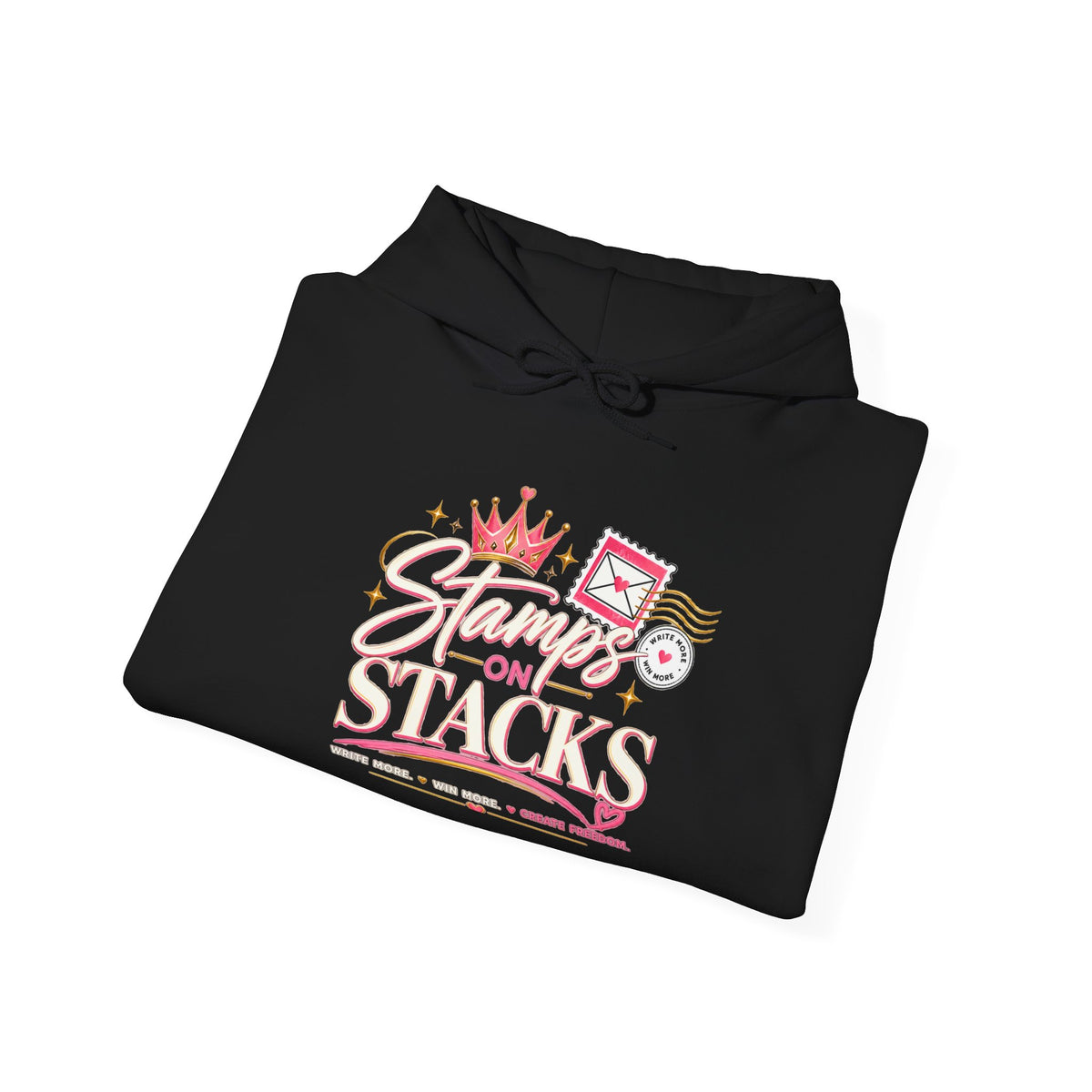 Stampin' On Stacks Hoodie – Cute Pink Sweatshirt