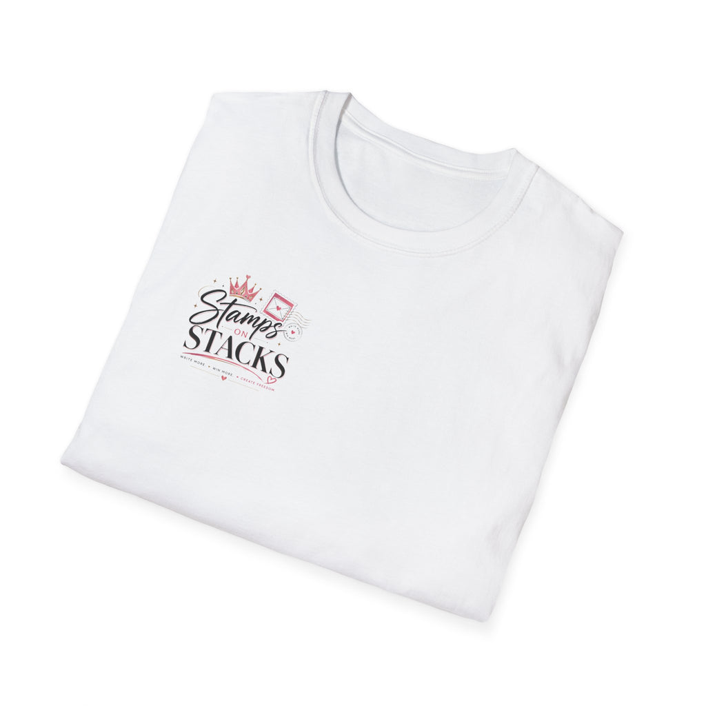 Stamps on Stacks Graphic Tee – Chest Logo & Bold Back Design