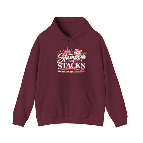 Stampin' On Stacks Hoodie – Cute Pink Sweatshirt