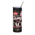 Stamps on Stacks Signature Logo Tumbler with Straw