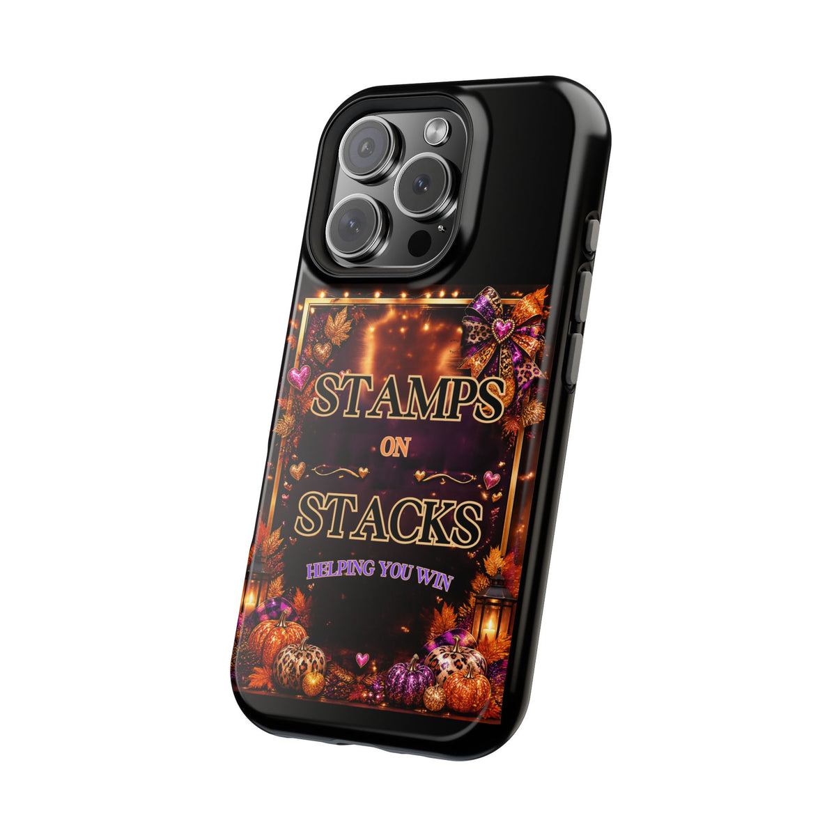 Stamps on Stacks Fall iPhone Case – Helping You Win
