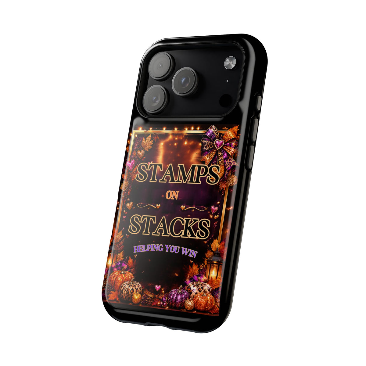 Stamps on Stacks Fall iPhone Case – Helping You Win