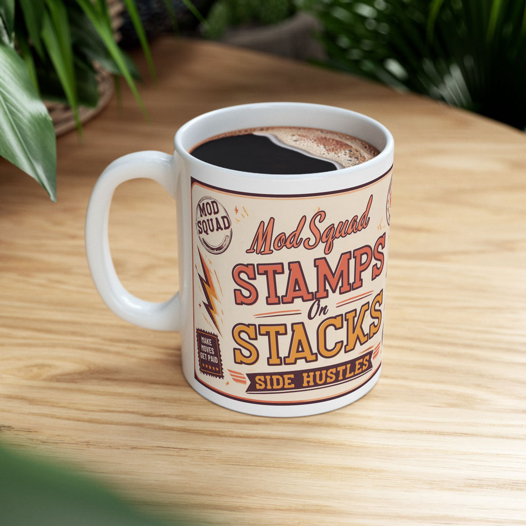 Vintage 'Mods Squad' Ceramic Mug (11oz & 15oz)