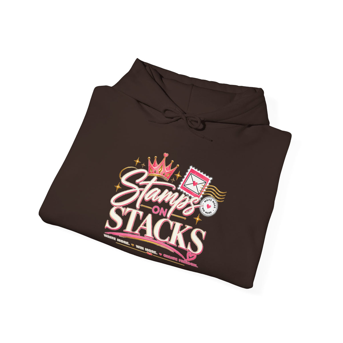 Stampin' On Stacks Hoodie – Cute Pink Sweatshirt
