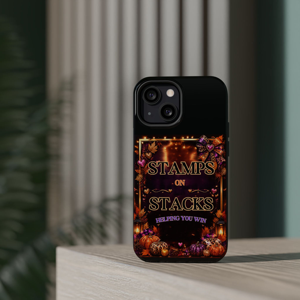 Stamps on Stacks Fall iPhone Case – Helping You Win