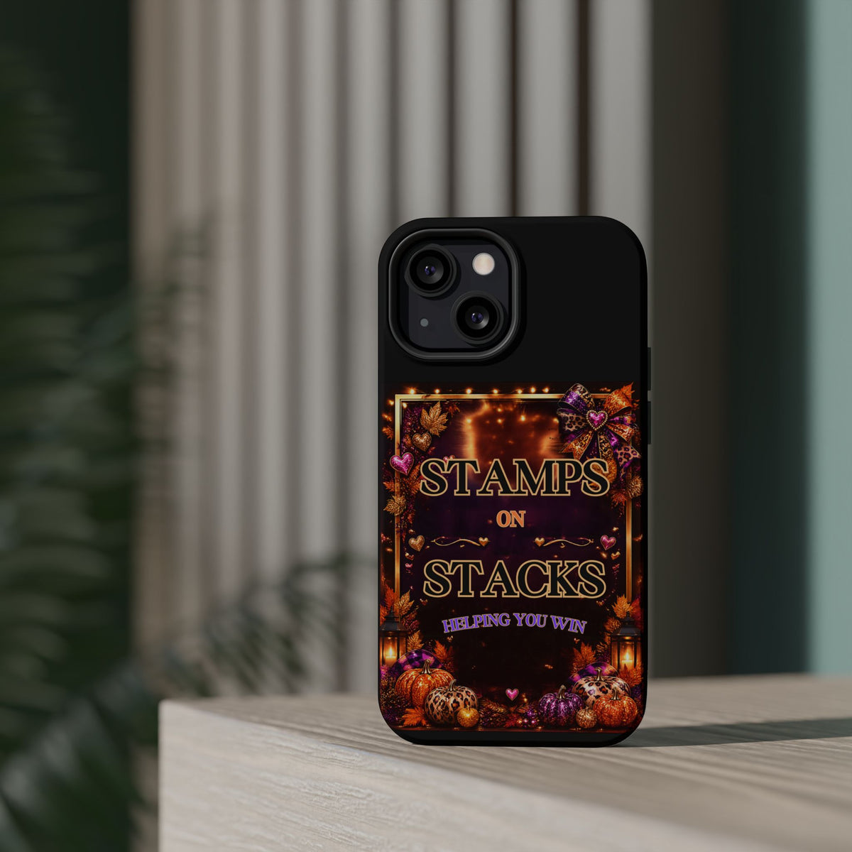 Stamps on Stacks Fall iPhone Case – Helping You Win