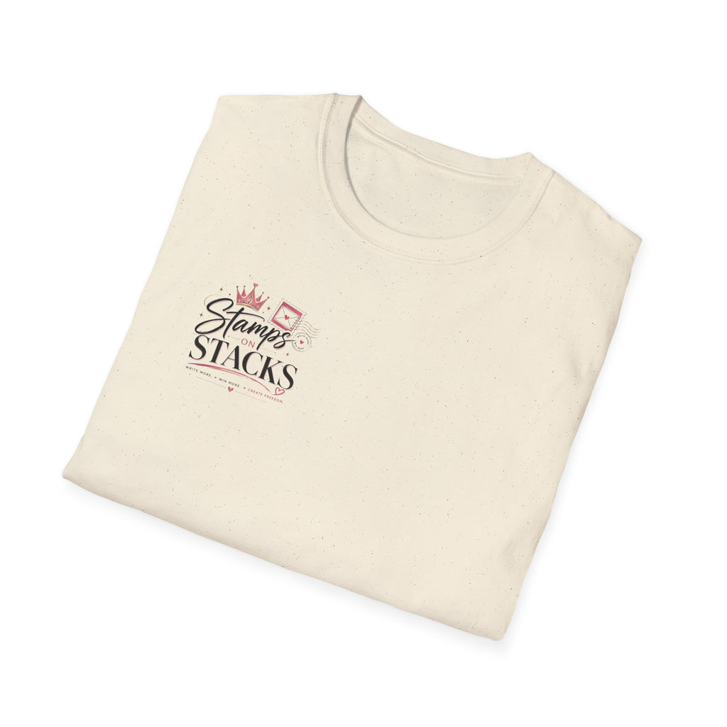 Stamps on Stacks Graphic Tee – Chest Logo & Bold Back Design