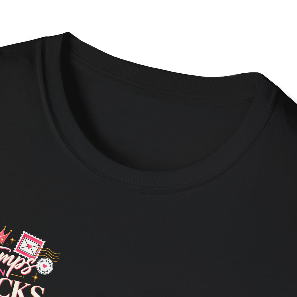 Stamps on Stacks Graphic Tee – Chest Logo & Bold Back Design