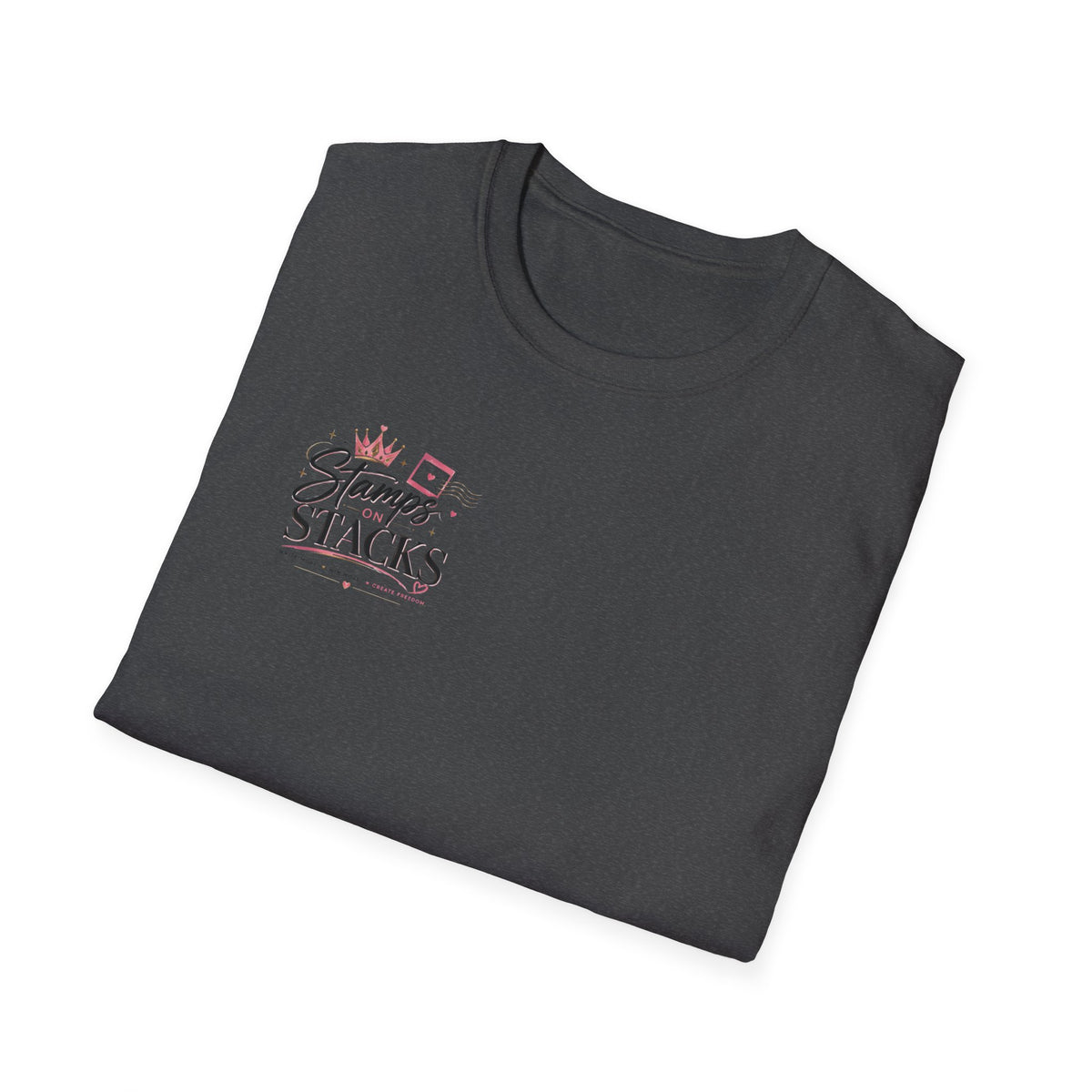 Stamps on Stacks Graphic Tee – Chest Logo & Bold Back Design