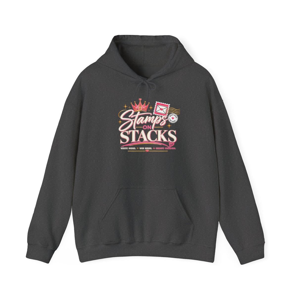 Stampin' On Stacks Hoodie – Cute Pink Sweatshirt