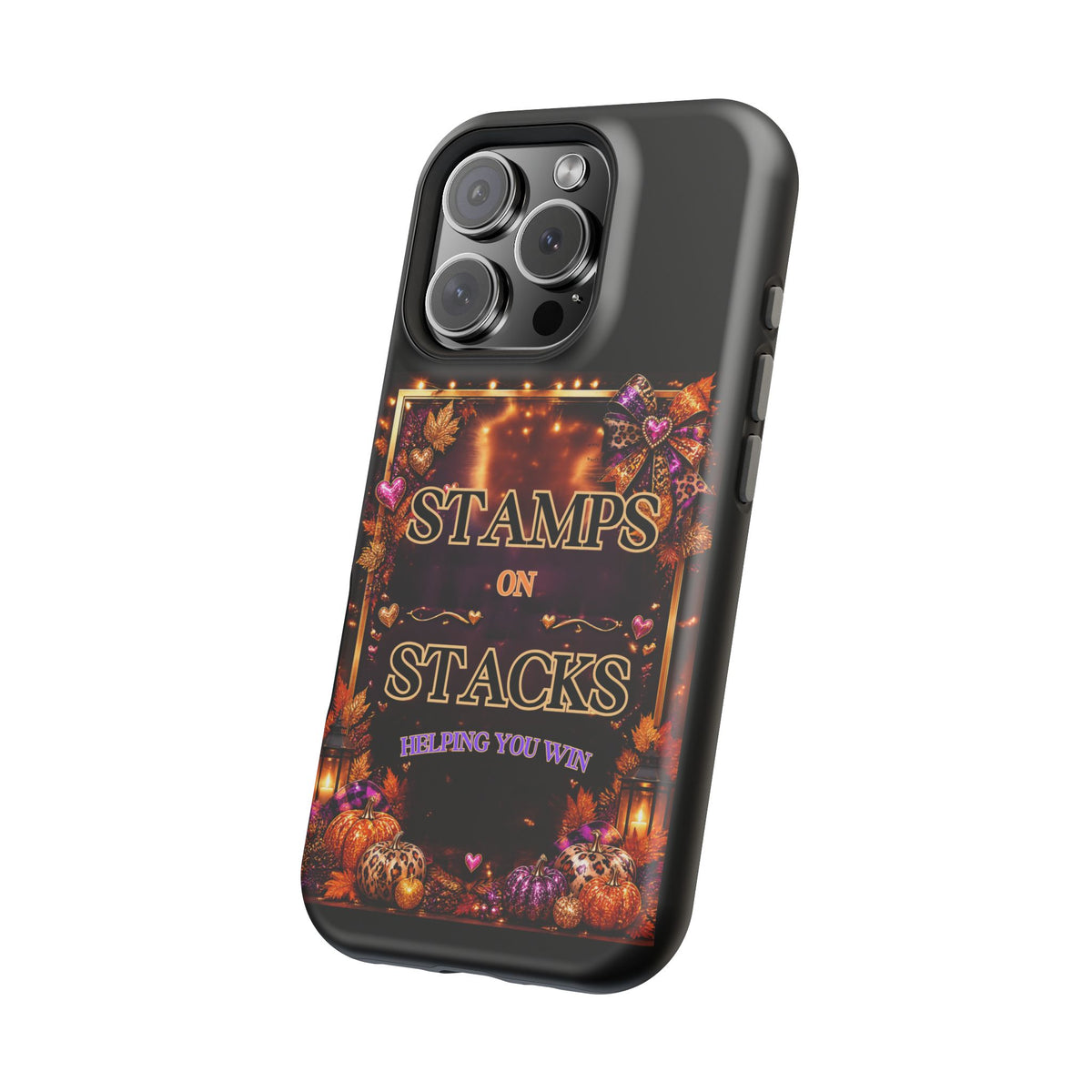 Stamps on Stacks Fall iPhone Case – Helping You Win