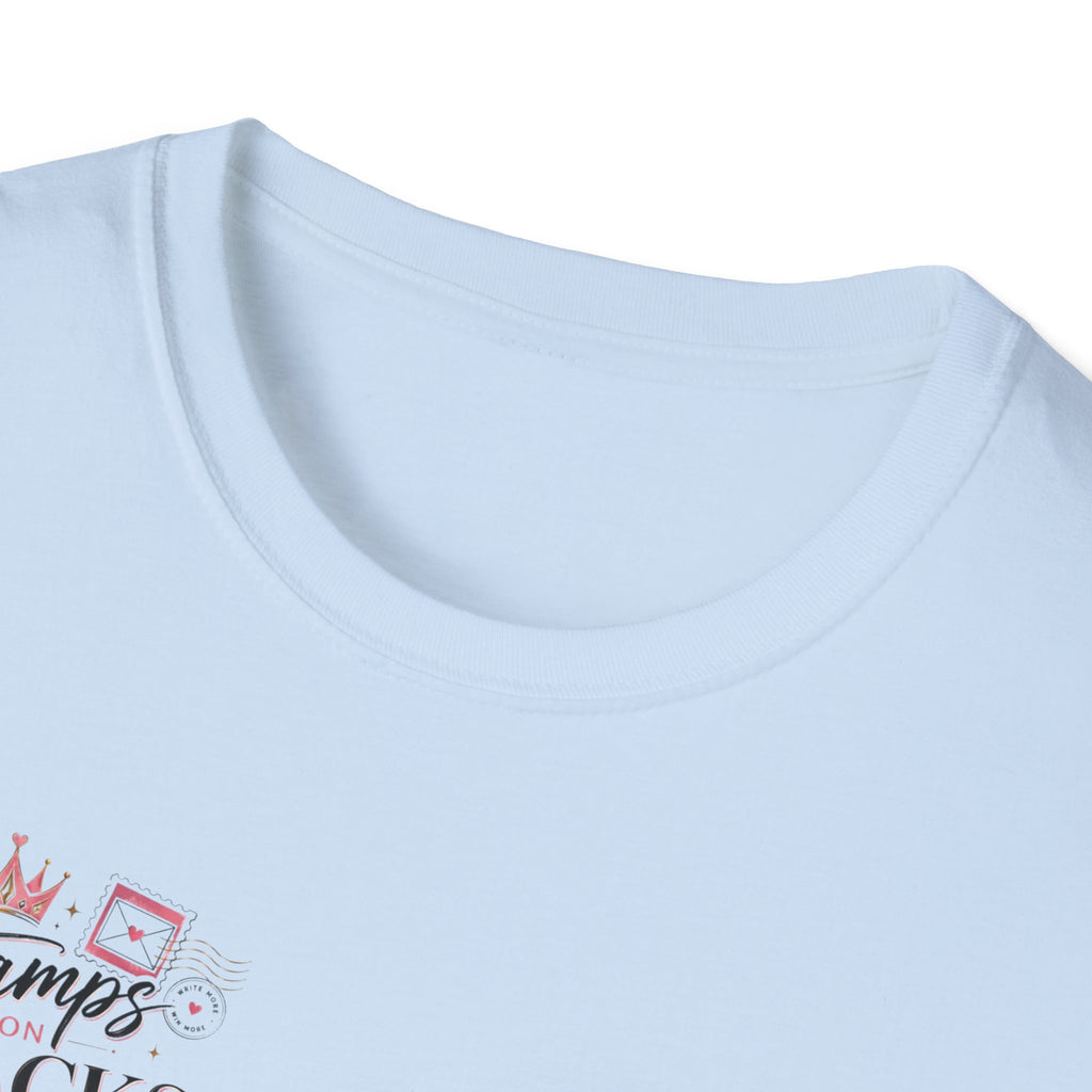 Stamps on Stacks Graphic Tee – Chest Logo & Bold Back Design