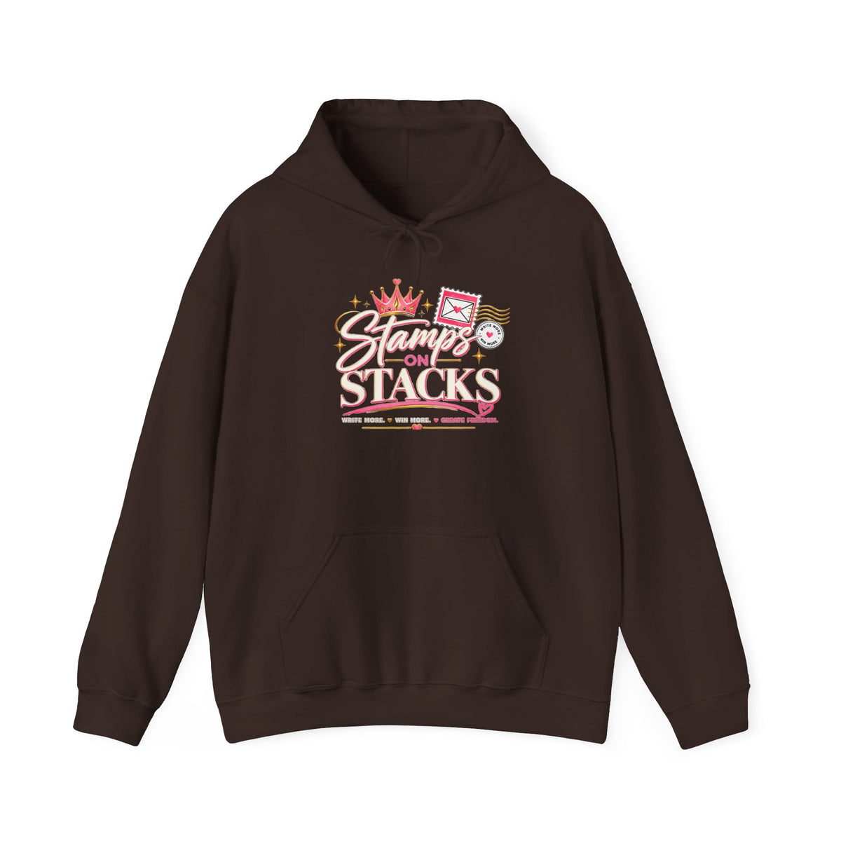 Stampin' On Stacks Hoodie – Cute Pink Sweatshirt