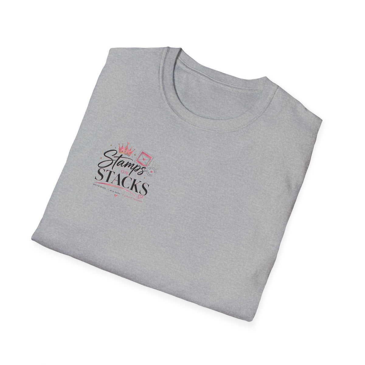 Stamps on Stacks Graphic Tee – Chest Logo & Bold Back Design