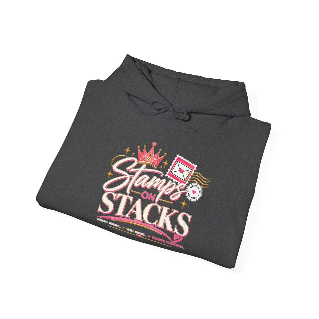 Stampin' On Stacks Hoodie – Cute Pink Sweatshirt