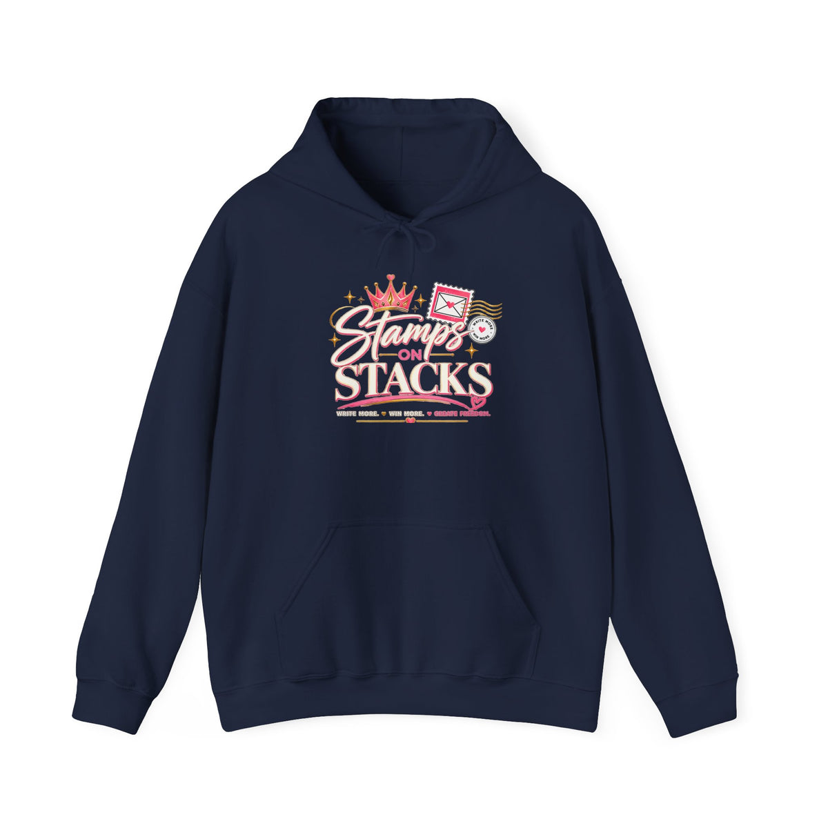 Stampin' On Stacks Hoodie – Cute Pink Sweatshirt