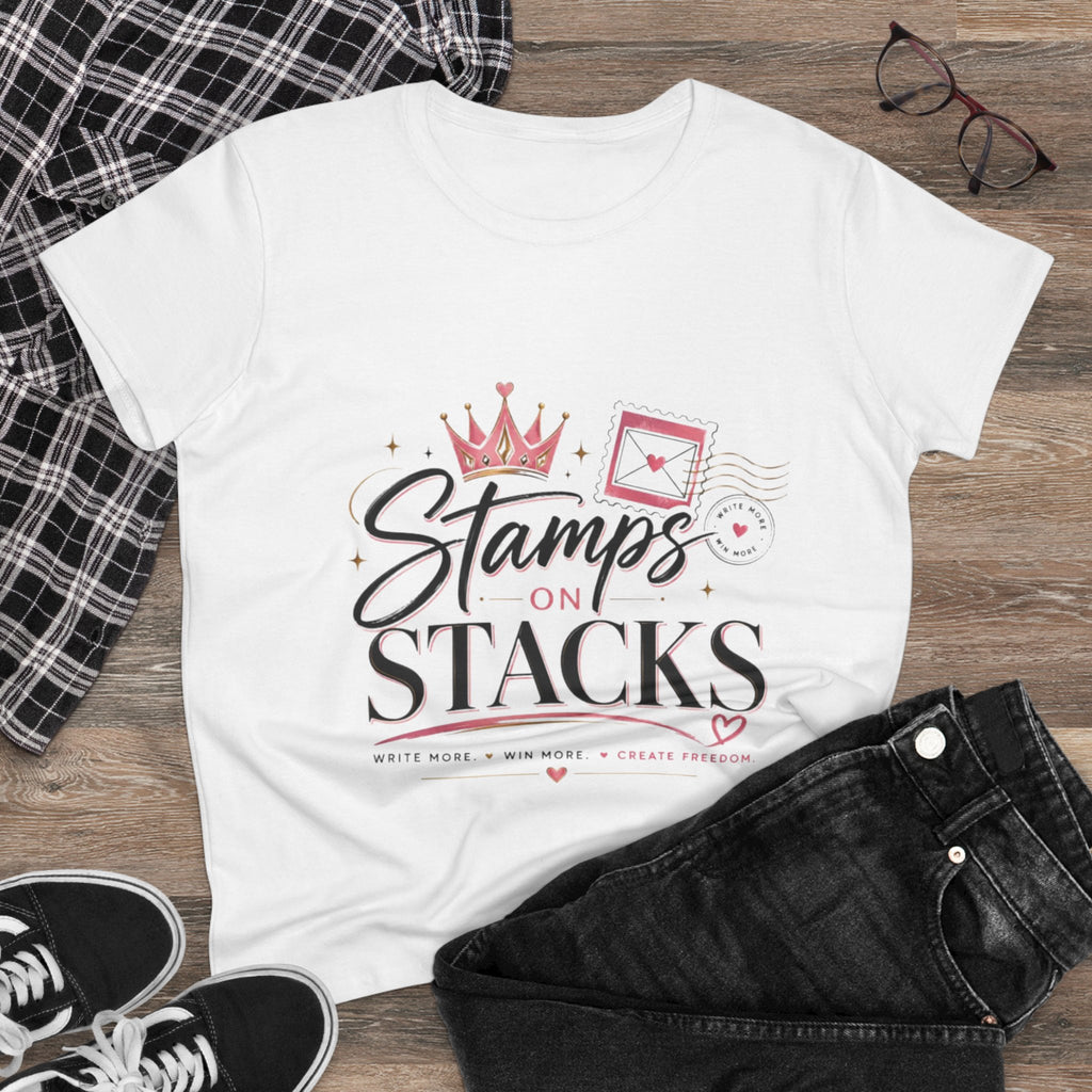 Stamps on Stacks Women's Tee